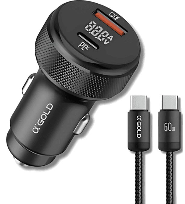 Carregador Veicular Turbo 60W 