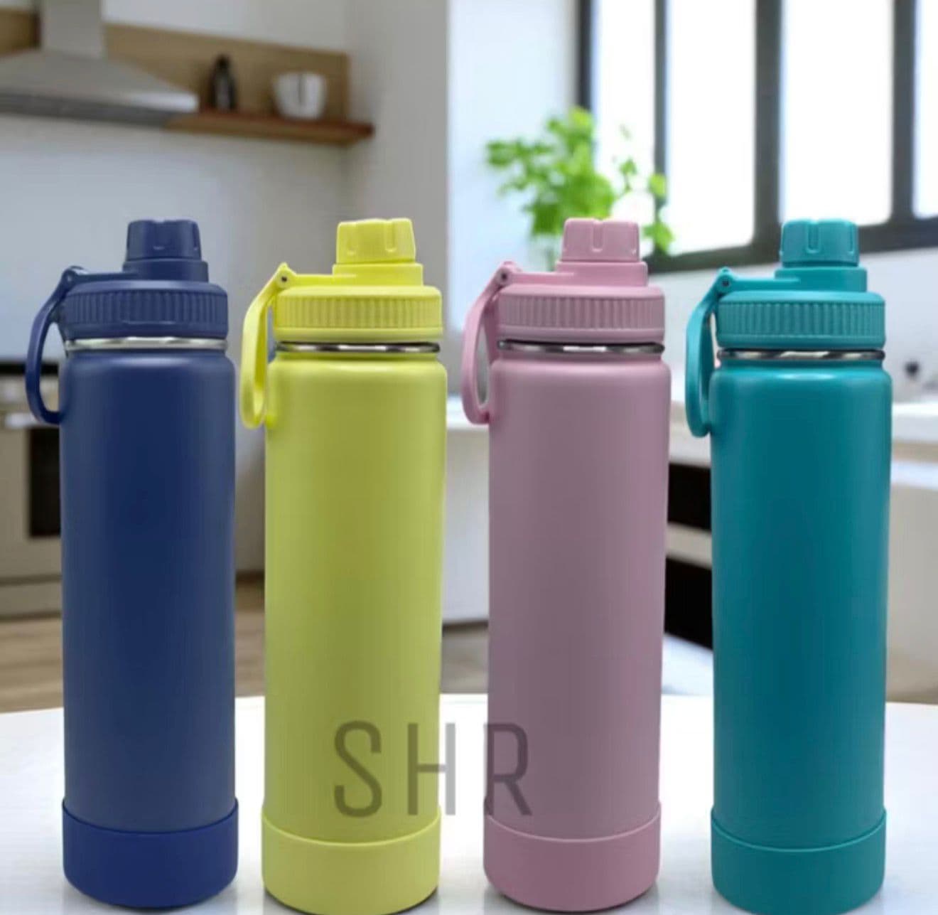 Garrafa Térmica 800ml Com Base De Silicone Removível Aço Inoxidável Quente/Frio