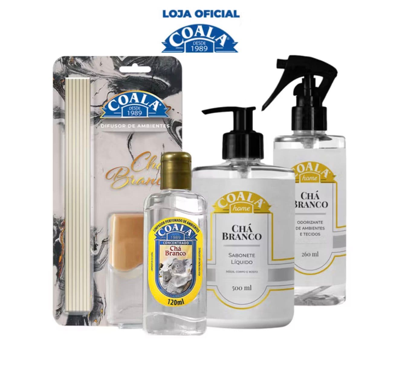 Kit 3 Unidades Sabonete Líquido Chá Branco 500 ml