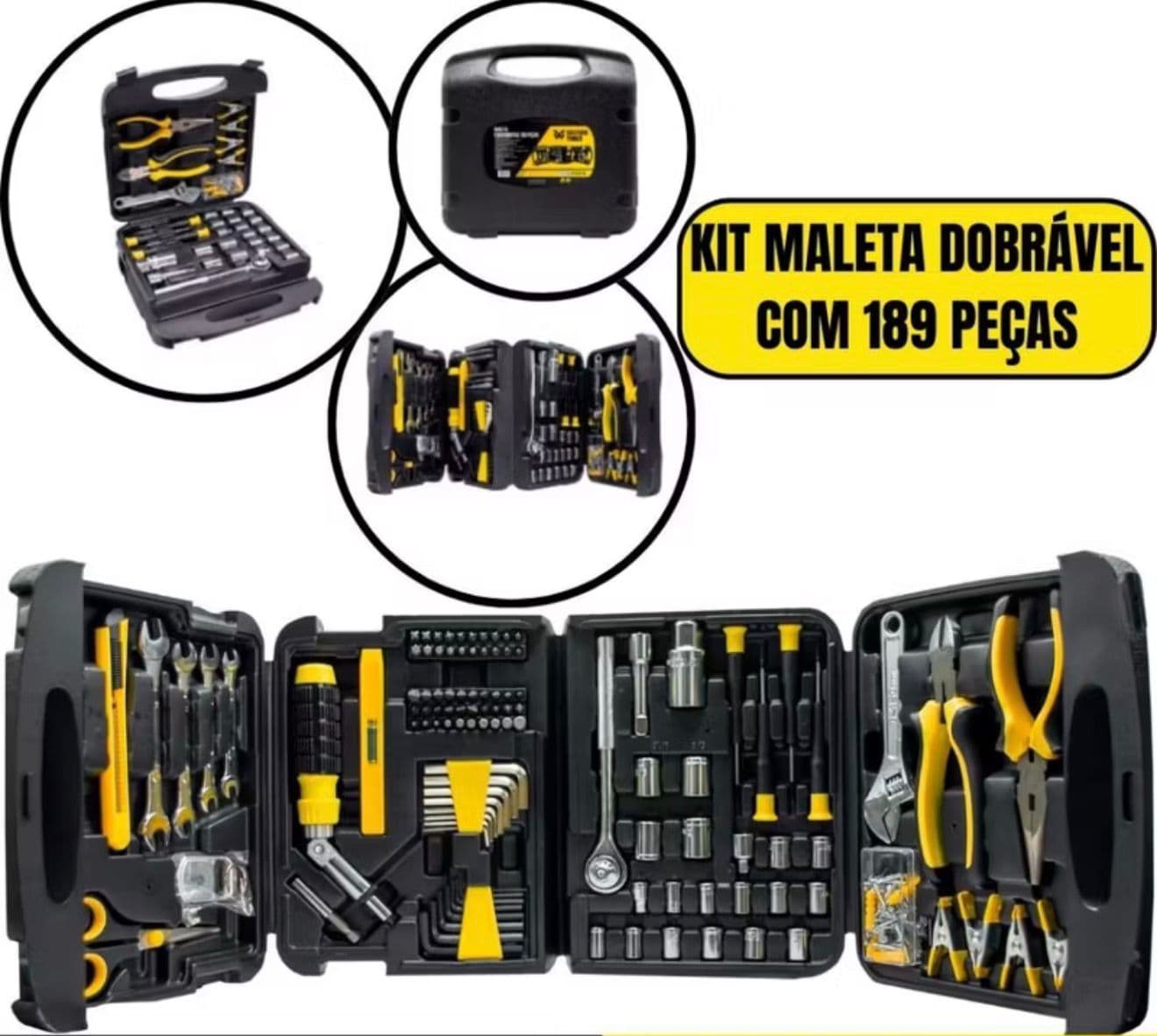Kit Ferramentas Manuais Fasterr 189 Peças